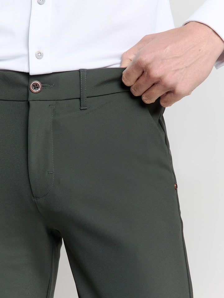Pants Chino 4-way Stretch Sedoc - Groen Dessin