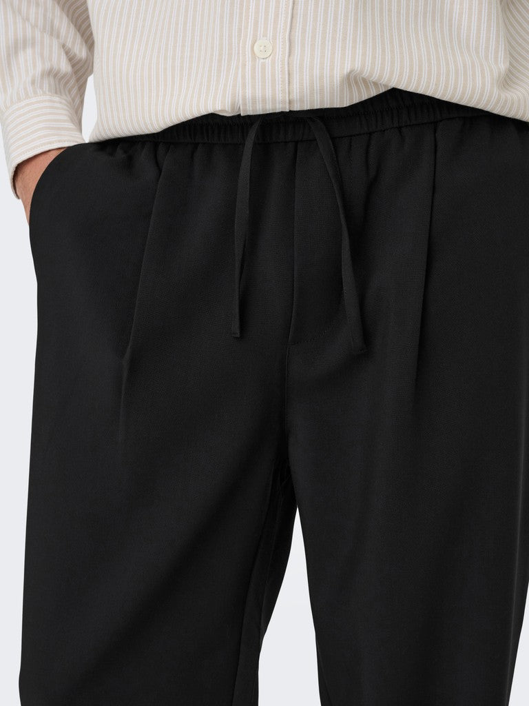 Onswill 0292 Loose String Pant Frml Noos - Zwart