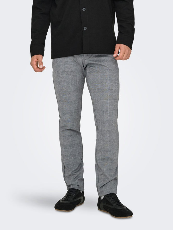 Onsmark Check Pants Hy 9887 Noos - Grijs Dessin