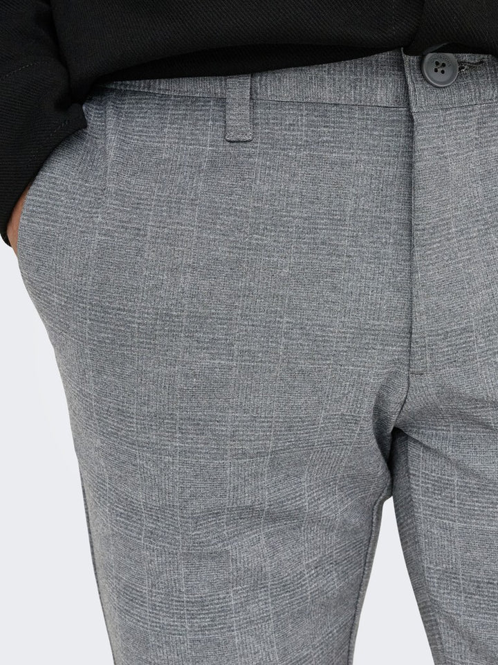 Onsmark Check Pants Hy 9887 Noos - Grijs Dessin