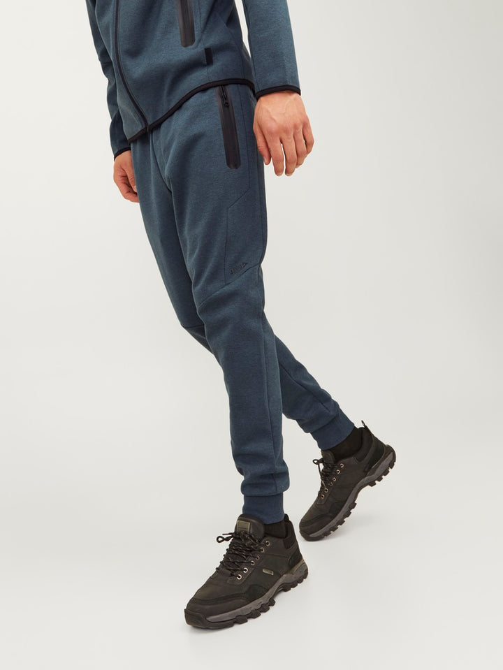 Jpstwill Jjfusion Sweat Pants Nb No - Petrol Blauw