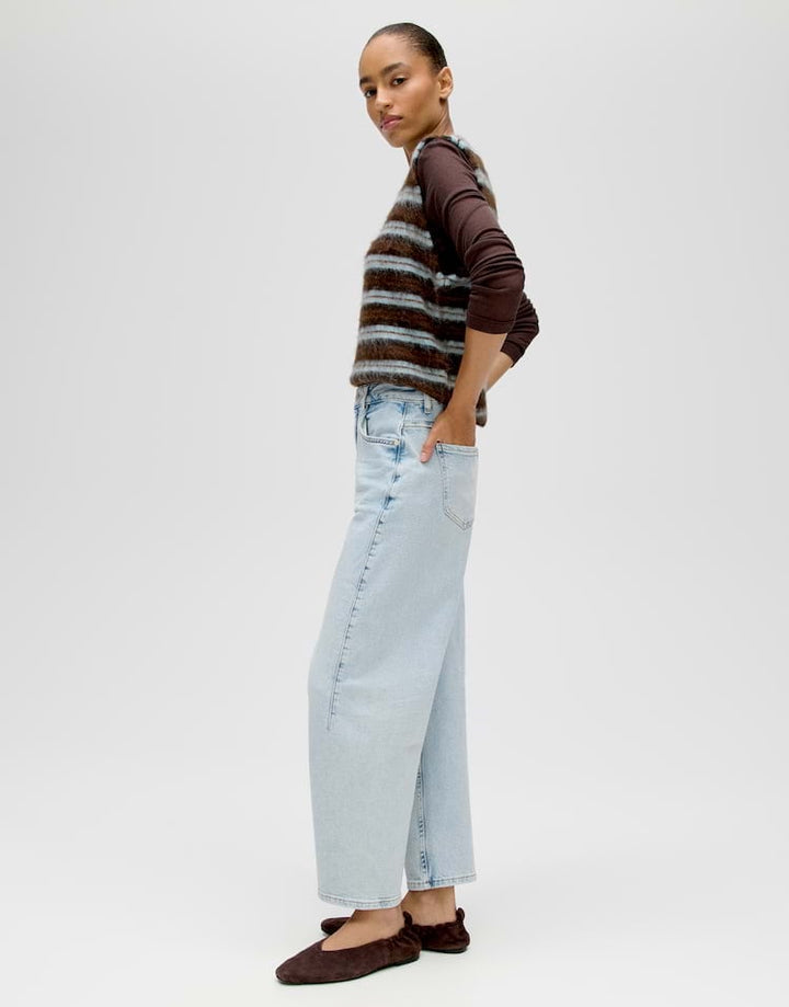 Opus Lolah joy 10534513982482 jeans low croth-baggy fit blue denim - L28