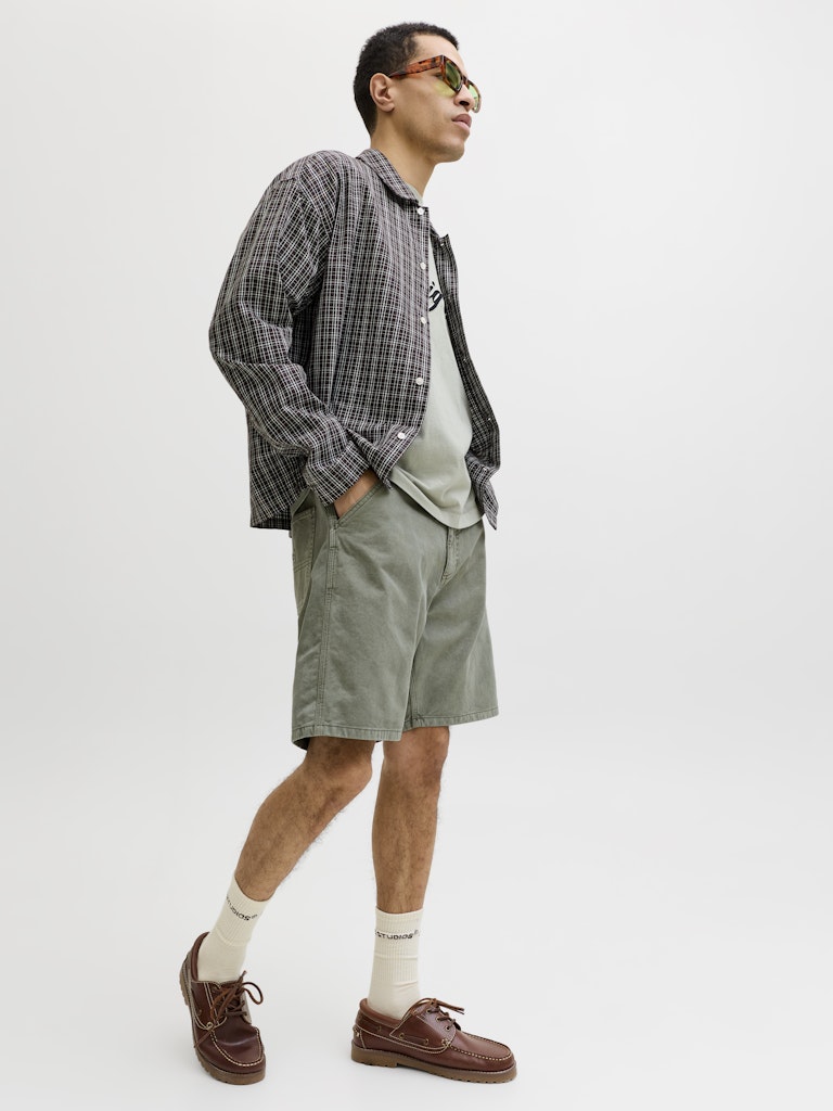 Jpsttony Raye Worker Short Mid - Groen