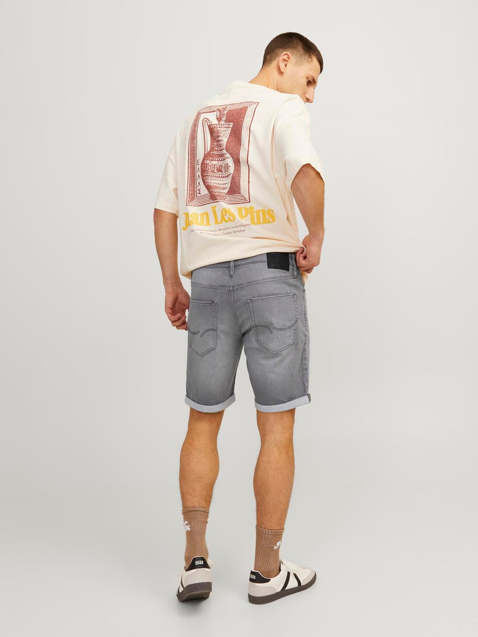 Jjirick Jjicon Shorts Ge 380 I.k Ss - Grey Denim