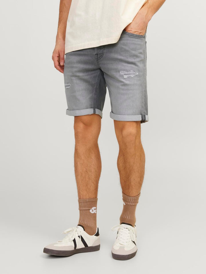 Jjirick Jjicon Shorts Ge 380 I.k Ss - Grey Denim