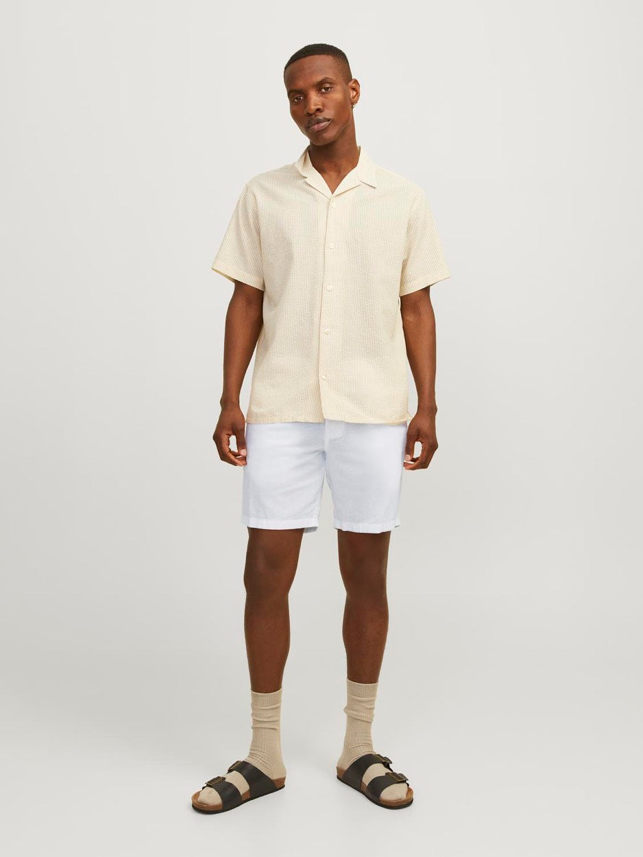 Jpstace Jjsummer Linen Blend Short - Wit