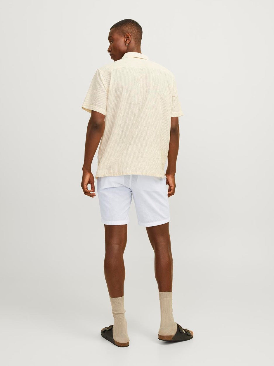 Jpstace Jjsummer Linen Blend Short - Wit