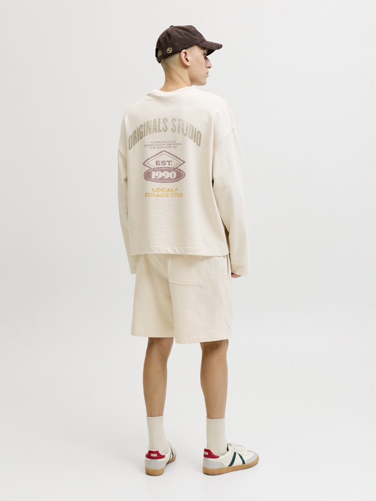 Jpstkarl Norrebro Sweat Shorts Reg Sn - Ecru