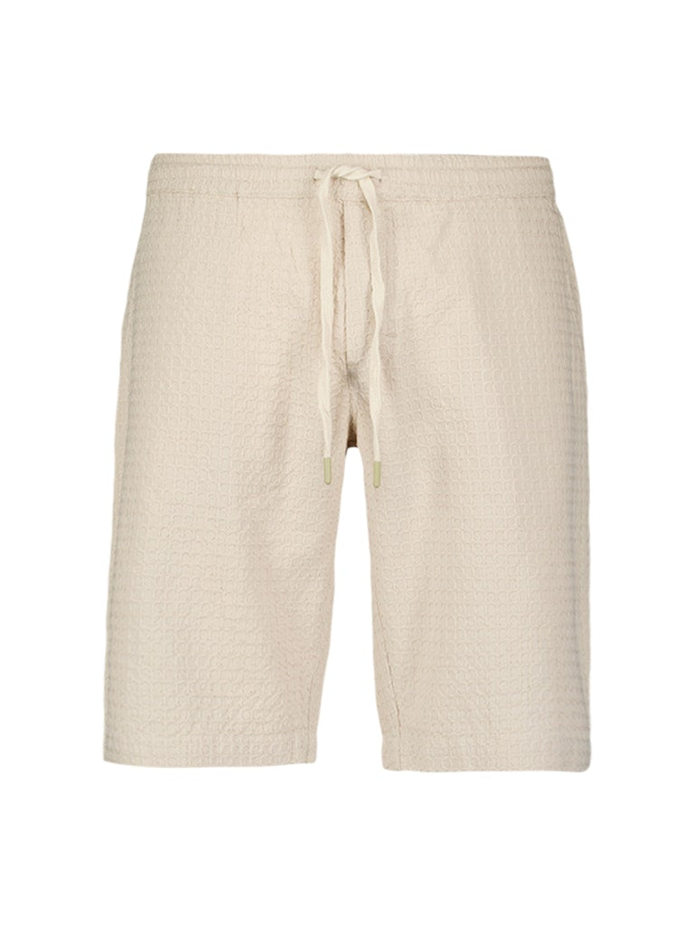 Short Chino Jacquard Uni - Beige
