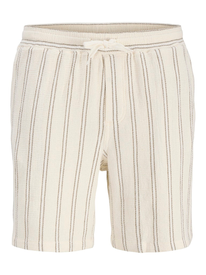 Jpstjaiden Coba Stripe Jog Shorts Reg Sn - Ecru Dessin