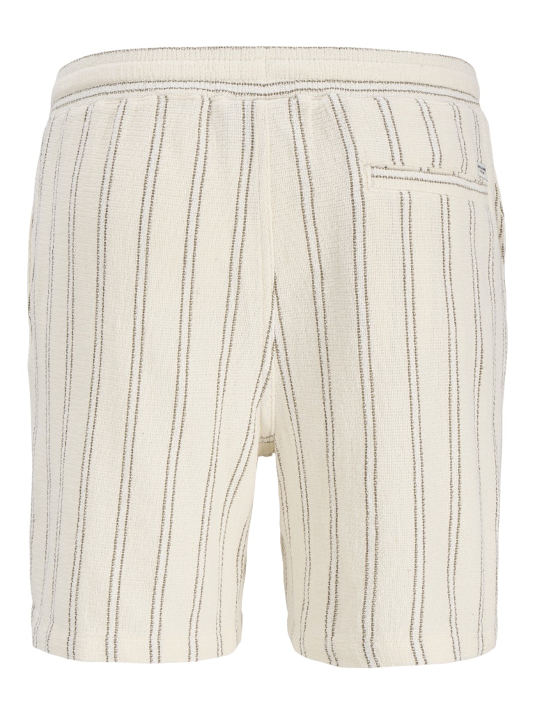 Jpstjaiden Coba Stripe Jog Shorts Reg Sn - Ecru Dessin