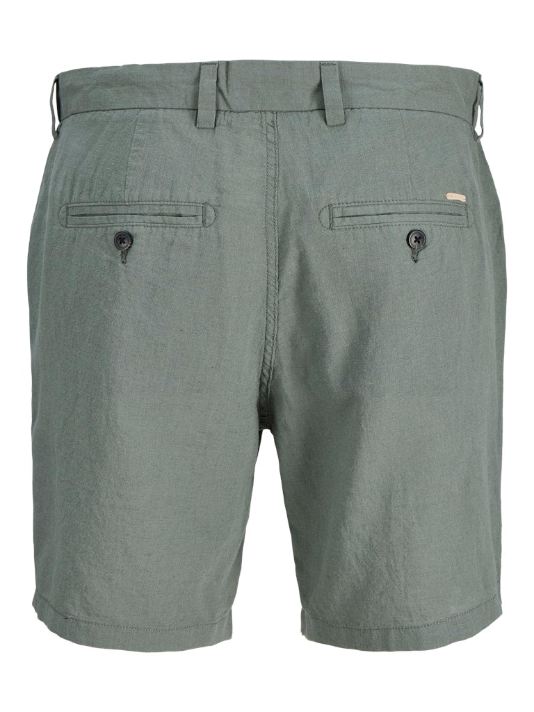 Jpstace Summer Linen Blend Short Reg Sn - Olijf