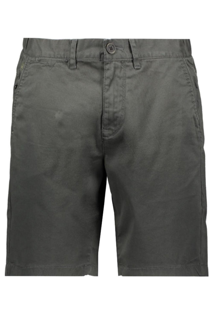 V65 Shorts Fine Twill Stretch - Donkergroen