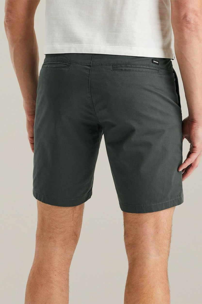 V65 Shorts Fine Twill Stretch - Donkergroen