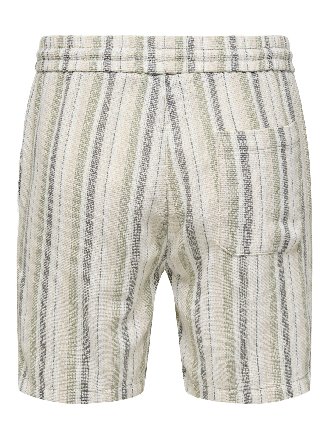 Onstrev Life Reg Struc Stripe Short - Groen Dessin