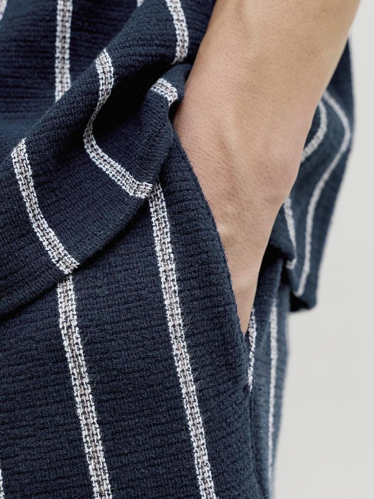 Jpstjaiden Coba Stripe Jog Shorts Reg Sn - Blauw Dessin