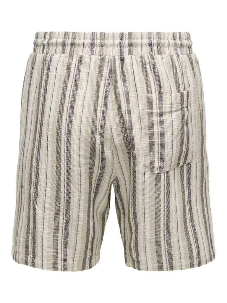 Onstrev Life Reg Struc Stripe Short - Bruin Dessin