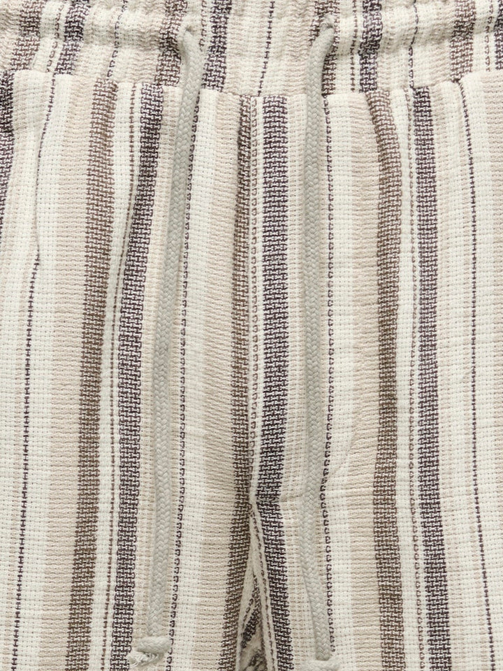 Onstrev Life Reg Struc Stripe Short - Bruin Dessin