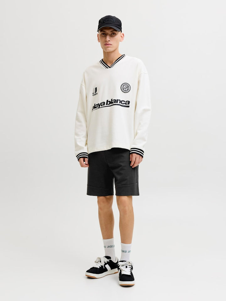 Jpstgordon Base Sweat Shorts Srt Sn - Zwart