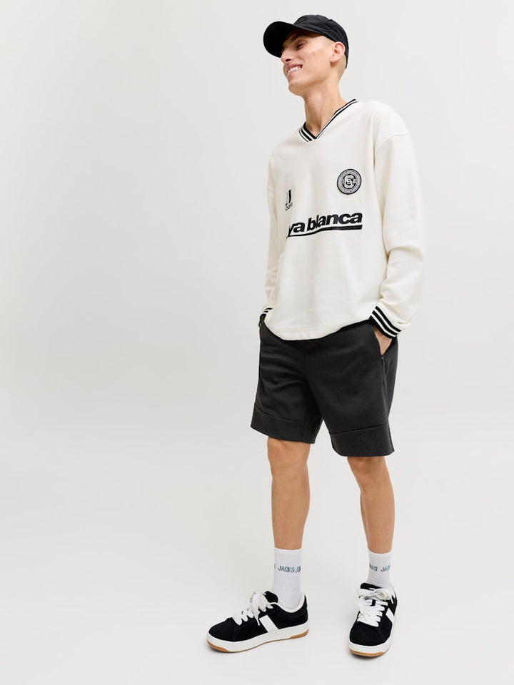 Jpstgordon Base Sweat Shorts Srt Sn - Zwart