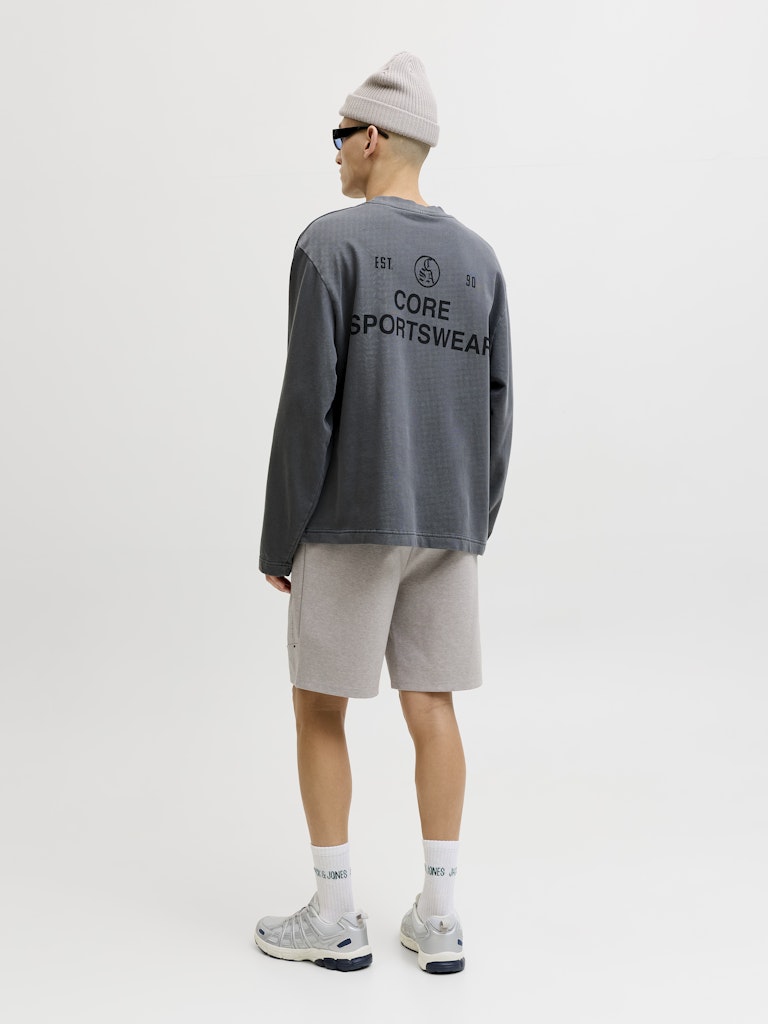 Jpstgordon Base Sweat Shorts Srt Sn - Lichtgrijs