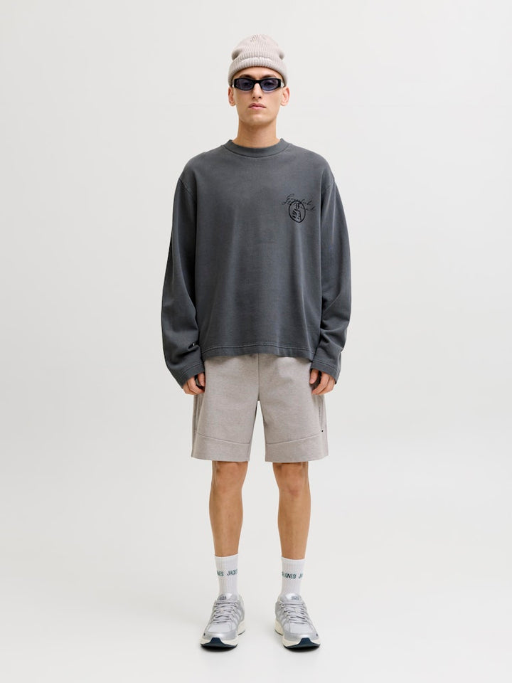 Jpstgordon Base Sweat Shorts Srt Sn - Lichtgrijs