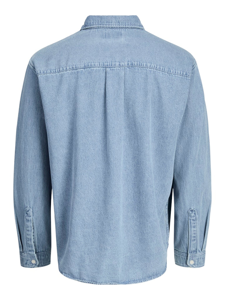 Jack & Jones Norrebro overhemd l/m denim heren - Blue Denim