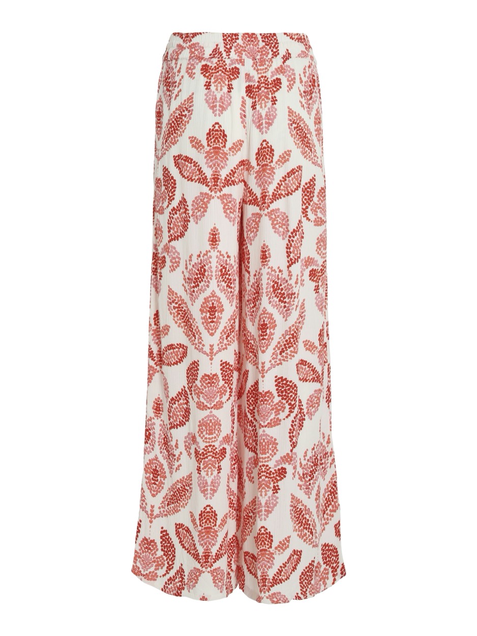 Vila lange broek dames wit dessin – 14105479 Jinke