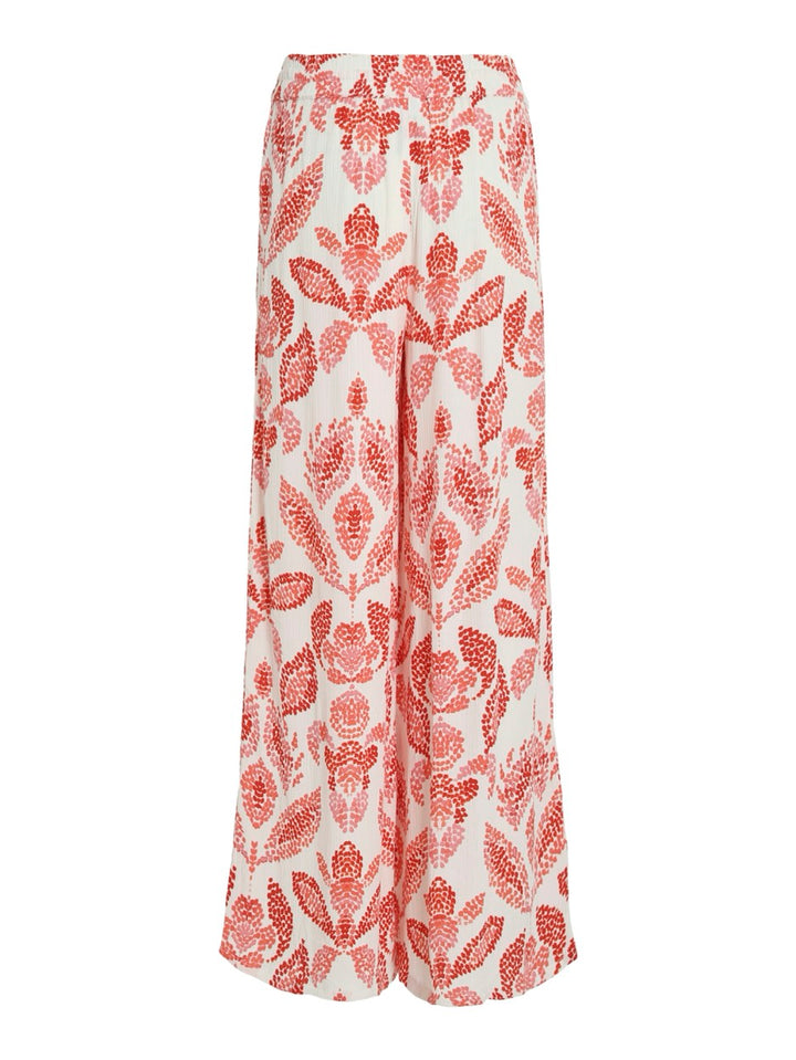 Vila lange broek dames wit dessin – 14105479 Jinke