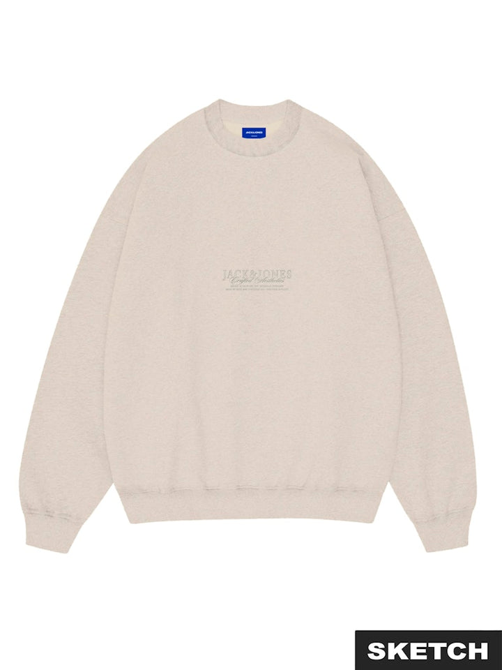 Jorbleecker Aop Box Sweat Crew Neck - Off-white