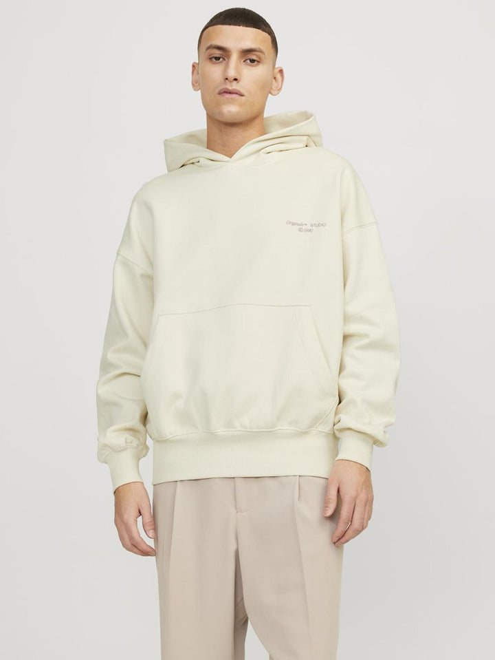 Jornoho Back Graphic Sweat Hood - Off-white