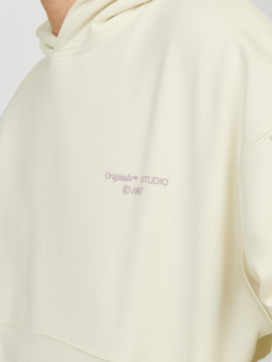 Jornoho Back Graphic Sweat Hood - Off-white