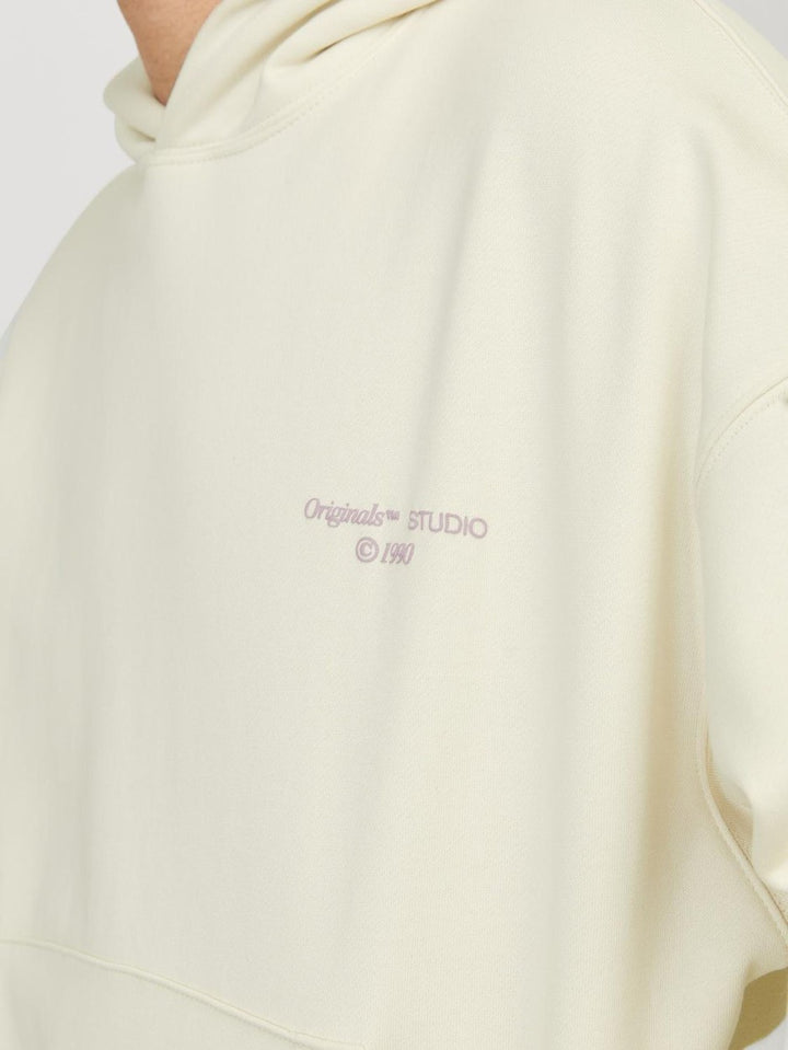 Jornoho Back Graphic Sweat Hood - Off-white