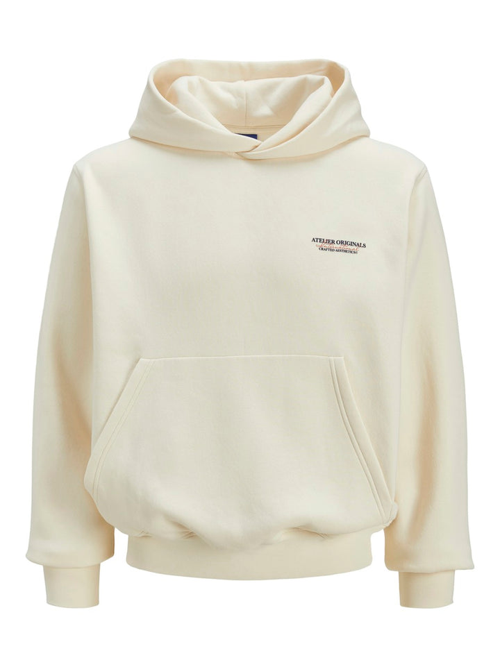 Jorislington Back Sweat Hood Sn - Ecru