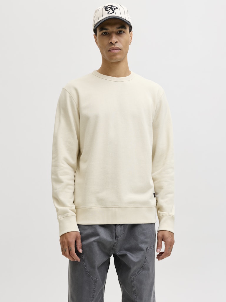 Jjedover Classic Sweat Crew Neck - Ecru