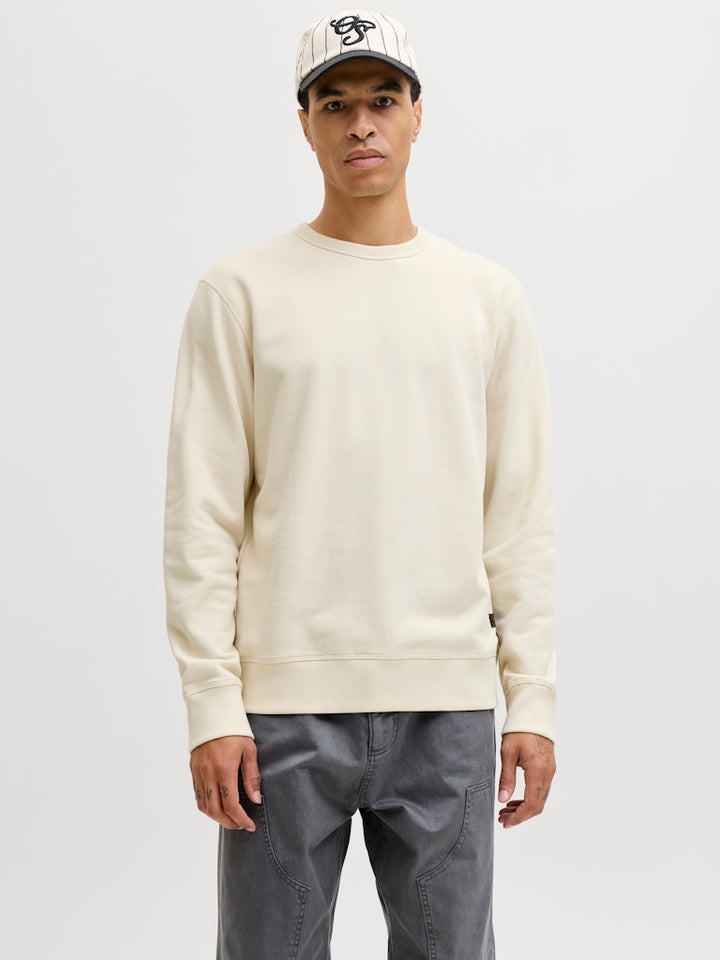 Jjedover Classic Sweat Crew Neck - Ecru