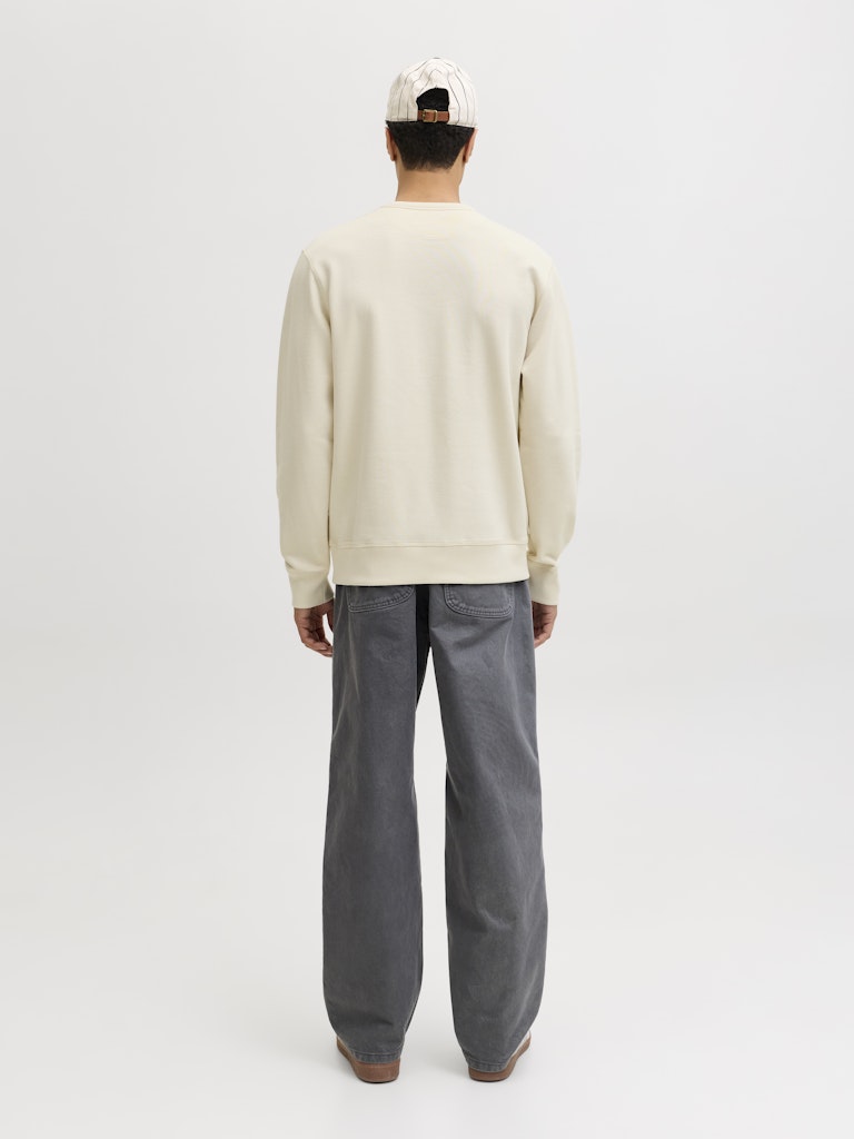 Jjedover Classic Sweat Crew Neck - Ecru