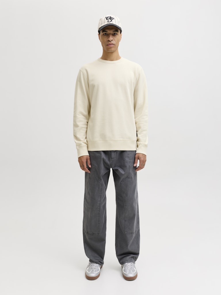 Jjedover Classic Sweat Crew Neck - Ecru