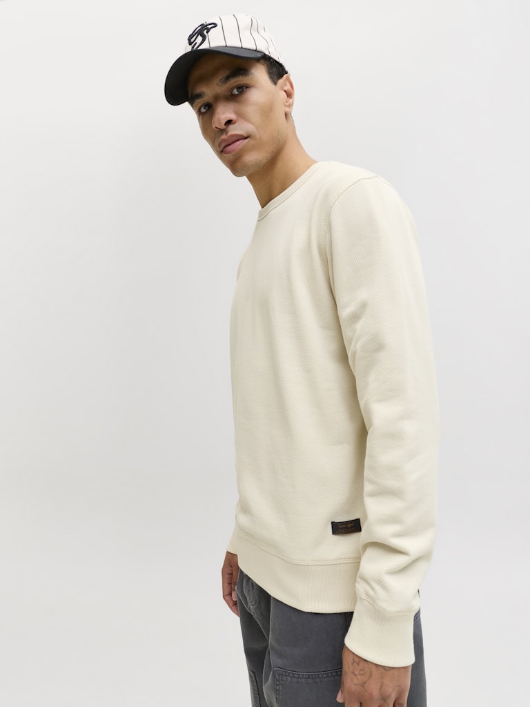 Jjedover Classic Sweat Crew Neck - Ecru
