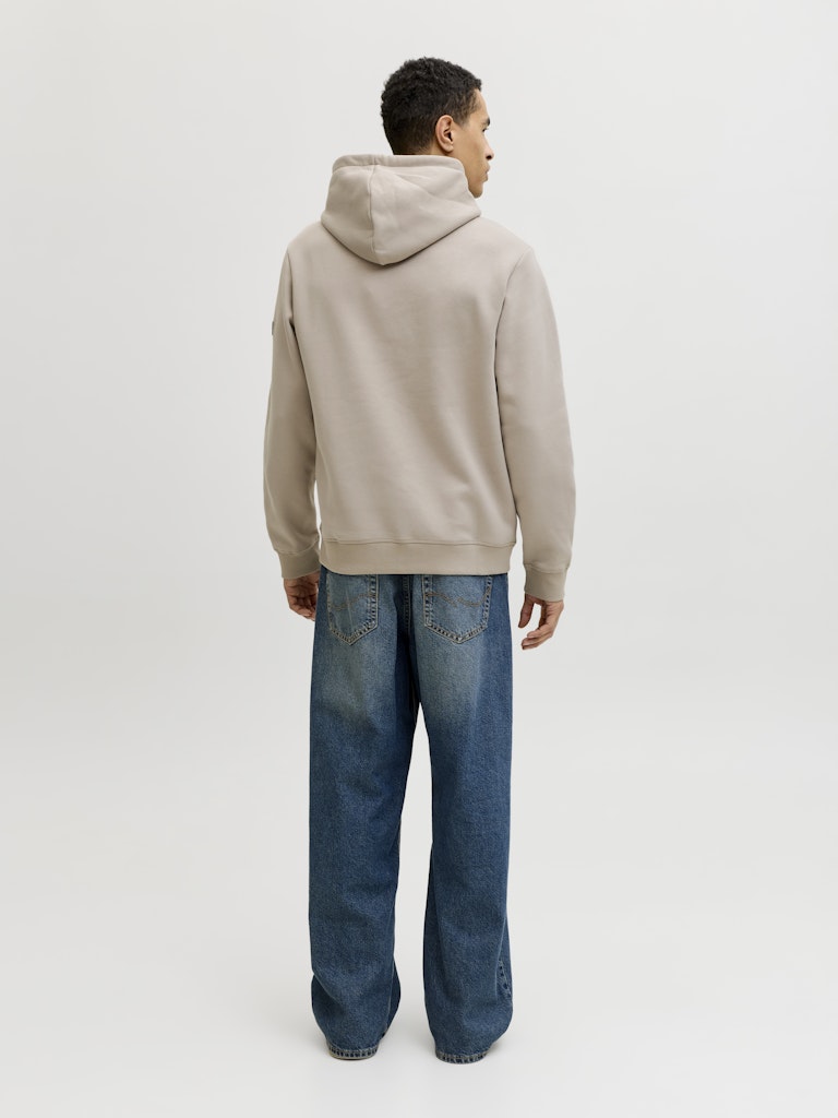 Jcofusion Sweat Badge Hood - Zand