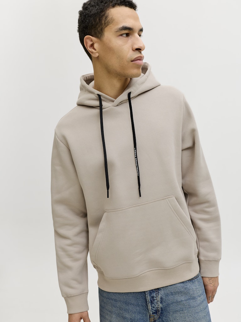 Jcofusion Sweat Badge Hood - Zand