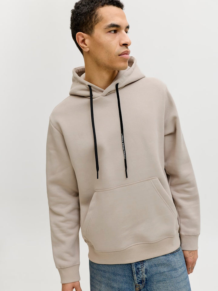 Jcofusion Sweat Badge Hood - Zand