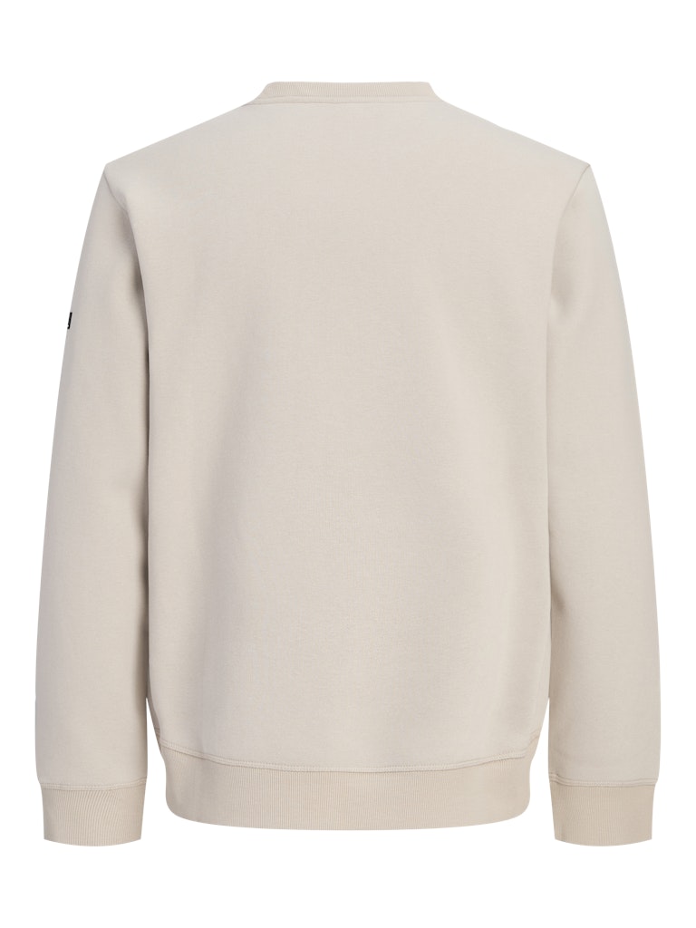 Jcofusion Sweat Badge Crew Neck - Zand