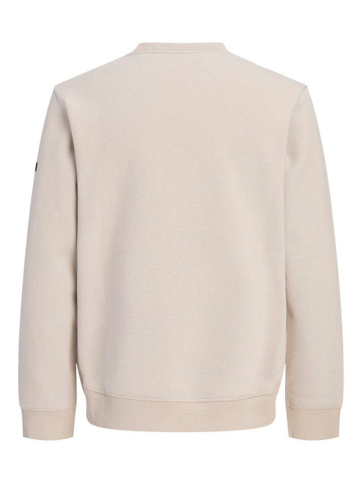 Jcofusion Sweat Badge Crew Neck - Zand
