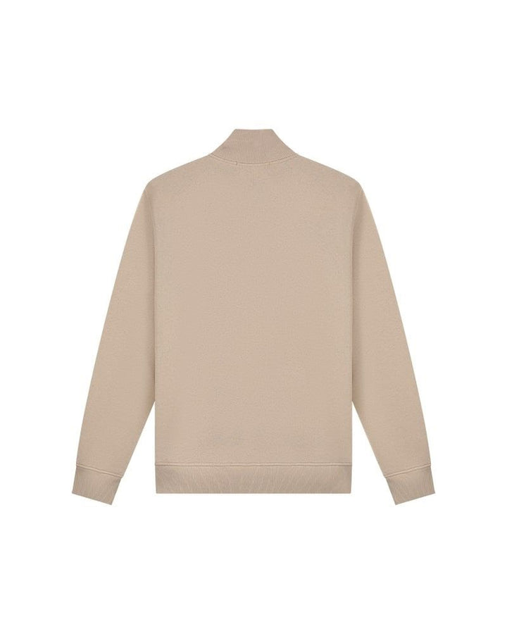 Cargo Quater Zip Sweater - Beige