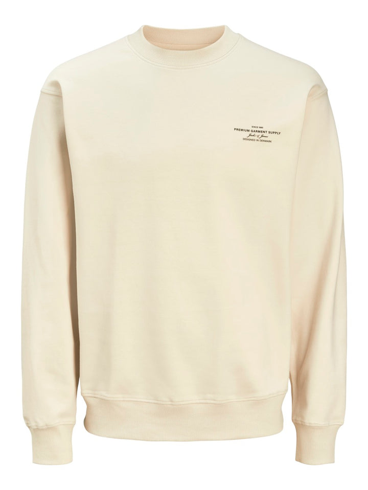 Jprblachad Branding Sweat Crew Neck - Beige