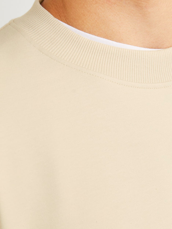 Jprblachad Branding Sweat Crew Neck - Beige