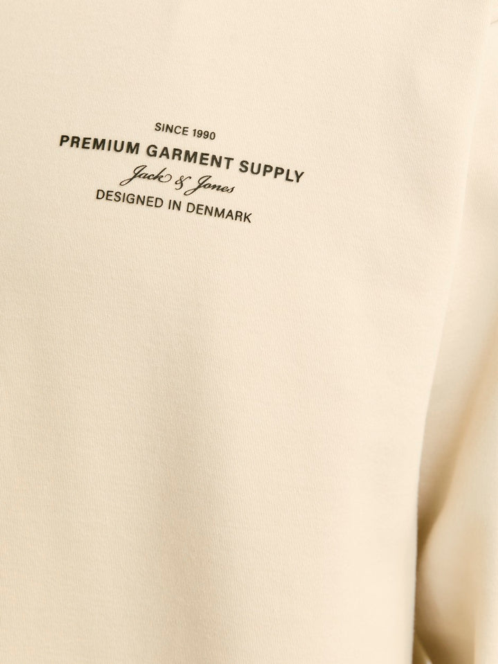 Jprblachad Branding Sweat Crew Neck - Beige