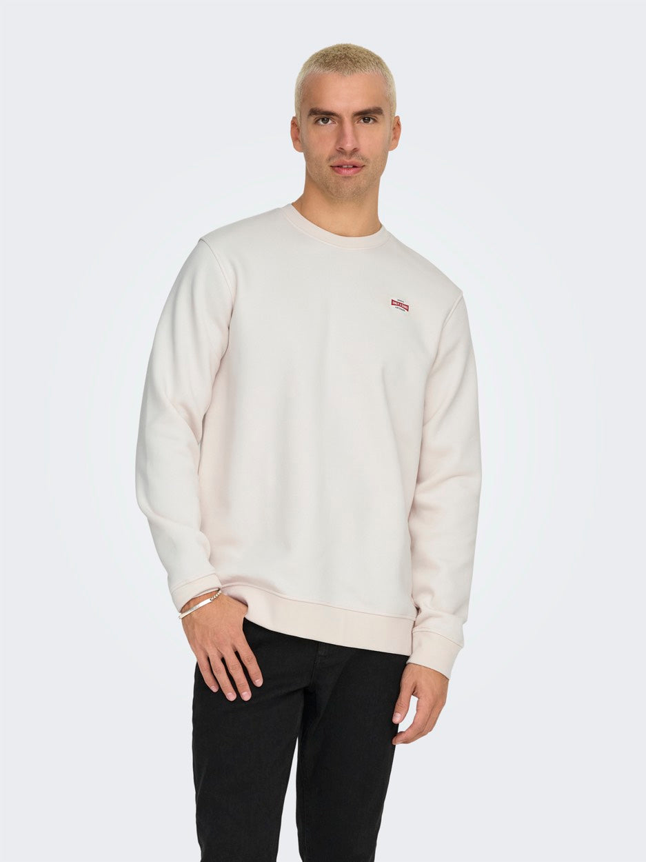 Onsdawson Reg Ls Crew - Beige