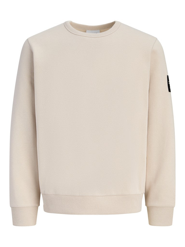 Jjcleveland Sweat Crew Neck Ln - Beige